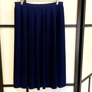 J.Crew micro pleat midi skirt